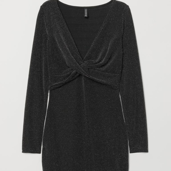 H&M Long-Sleeved Glittery Dress - Picture 1 of 5